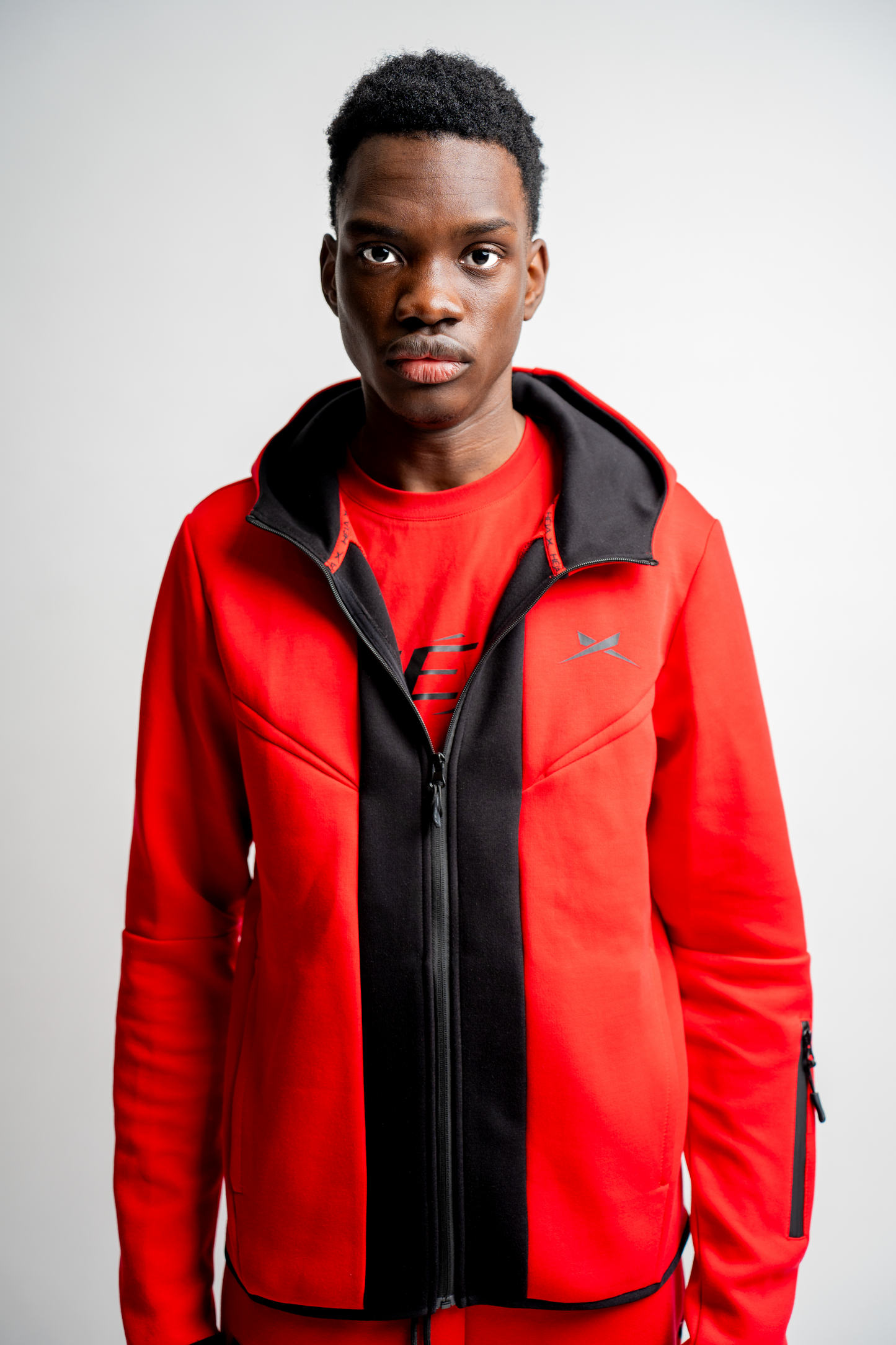TECH RED SWEATJACKET